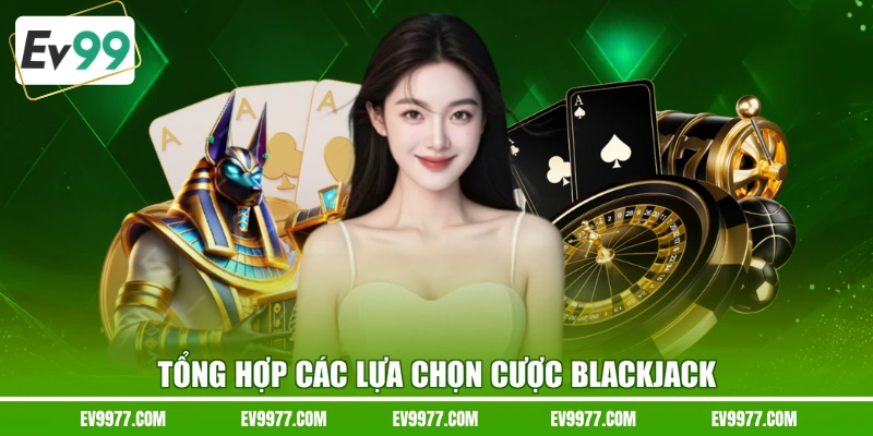 Tổng hợp các lựa chọn cược Blackjack